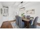 Stylish dining room with modern light fixture and beautiful decor at 230 Summerhouse Ln, Atlanta, GA 30350