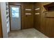 Mud room with shelving and hooks, ideal for organization and storage at 4370 Tradition Ter, Austell, GA 30106