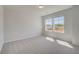 A bright bedroom with neutral carpet and two windows that fill the space with natural light at 623 Leafy Branch Way, Mcdonough, GA 30253