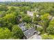 An aerial view of the neighborhood showcases lush trees and proximity to downtown at 1068 Shelby Se Pl, Atlanta, GA 30316