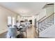 Open concept kitchen and dining area featuring modern appliances and lots of natural light at 42 Citrine Way, Acworth, GA 30101