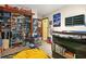 bedroom features a bunk bed and storage, playful wall art and carpet at 5837 Fox Run, Rex, GA 30273