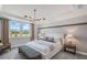 Elegant main bedroom with tray ceiling, neutral tones, and windows overlooking scenic views at 244 Nesta Grove, Locust Grove, GA 30248