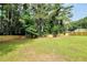 Large backyard featuring a wood fence, grassy lawn, and mature trees, offering privacy and space at 3355 Wesley Chapel Rd, Decatur, GA 30034
