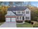 Charming two-story home featuring a brick facade, a well-manicured lawn, and a two-car garage at 139 Thunder Ridge Ln, Acworth, GA 30101