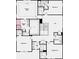 This is the second floor plan featuring primary suite, bath, loft, laundry room, and three additional bedrooms at 4014 Dantry Ln, Buford, GA 30519