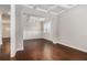 Formal dining room with coffered ceiling, wainscoting and hardwood floors, perfect for entertaining at 3139 Hilltop Drive, Marietta, GA 30066