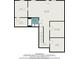 Basement plan with rooms, bathroom, Gathering room, exercise room and storage at 3139 Hilltop Drive, Marietta, GA 30066