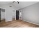 Bedroom featuring a vaulted ceiling, fan, and views to bathroom and closet at 545 Willow Creek Dr, Temple, GA 30179