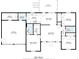 Detailed floor plan showcasing the layout of the home at 545 Willow Creek Dr, Temple, GA 30179