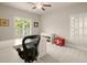 Office space featuring a white desk, shutters, natural light and neutral carpet at 2700 Vinings Orchard Cir, Atlanta, GA 30339