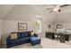 Home office with comfortable seating, neutral carpet and a black desk at 2700 Vinings Orchard Cir, Atlanta, GA 30339