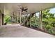 Concrete backyard patio with stairs, and green space at 1231 Ellington Ct, Cumming, GA 30041