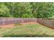 Fenced backyard with well-maintained lawn and landscaping at 2275 Black Pebble Cir, Buford, GA 30519