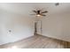 Bedroom features include hardwood floors and a ceiling fan at 525 Rosemont Dr, Decatur, GA 30032