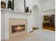 Elegant fireplace with a decorative mantel, perfect for cozy evenings at home at 1444 Merrifield Ln, Marietta, GA 30062