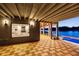 Outdoor patio overlooking the lake and pool area with direct access to bedroom at 2746 Emerald Dr, Jonesboro, GA 30236