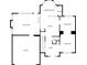 Detailed floor plan showcasing the layout of the first floor and outdoor living spaces at 3470 River Mill Ln, Ellenwood, GA 30294