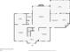 A floor plan of a first floor showing the kitchen, Gathering room, office, living room, and dining room at 8045 Depford Way, Cumming, GA 30041