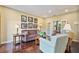 Comfortable living room with hardwood floors and lots of seating at 8045 Depford Way, Cumming, GA 30041