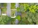 Aerial view of a charming home nestled among mature trees, showcasing the property's curb appeal and neighborhood at 1111 Edgefield Sw Dr, Atlanta, GA 30310