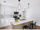 Stylish kitchen with white cabinetry, modern appliances, and an island with bar seating at 1111 Edgefield Sw Dr, Atlanta, GA 30310