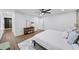 Bright and airy main bedroom featuring a ceiling fan, modern furnishings, and a calming atmosphere at 1111 Edgefield Sw Dr, Atlanta, GA 30310