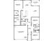 Detailed floorplan with labeled rooms and dimensions, including bedrooms, bathrooms, and kitchen at 408 Oak View Ln, Dallas, GA 30157