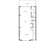 Detailed floor plan showcasing the layout of the living room, kitchen, dining area, and balcony at 3 Hundley Ln, Roswell, GA 30076