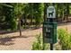 Convenient pet waste station at the dog park, promoting a clean and responsible community environment at 3 Hundley Ln, Roswell, GA 30076