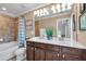 Bathroom features a double sink vanity, neutral colors, and good natural lighting at 2281 Millhaven Se St # 18, Smyrna, GA 30080