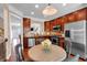 Eat-in kitchen with stainless appliances and cherry wood cabinets at 2281 Millhaven Se St # 18, Smyrna, GA 30080