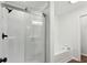 Bathroom featuring a modern shower and separate tub at 326 Oakview Way, Canton, GA 30114