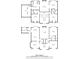 Complete floor plan including the main and upper levels showing the layout of this spacious home at 550 Atlanta Country Club Se Dr, Marietta, GA 30067