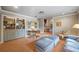 Open living area has built in bookshelves, soft seating and decorative lighting at 550 Atlanta Country Club Se Dr, Marietta, GA 30067