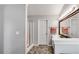 Bright bathroom featuring dual vanity, soaking tub, glass-enclosed shower, and tasteful decor at 607 Lexington Way, Woodstock, GA 30189