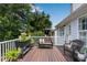 Relaxing outdoor deck seating with views offers a tranquil retreat at 607 Lexington Way, Woodstock, GA 30189
