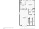 Second floor plan includes living room, kitchen, dining room, bathroom, and laundry room at 106 Weatherstone Square Drive, Woodstock, GA 30188
