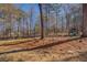 Spacious backyard featuring a playground, lush lawn, and mature trees, perfect for outdoor activities and relaxation at 410 Fitzgerald Ln, Fayetteville, GA 30215