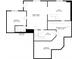 Basement floor plan featuring a Gathering room, bedroom, bathroom, mechanical room, and storage at 1575 Petal Nw Pt, Kennesaw, GA 30152