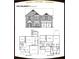 Detailed floor plan showcasing the layout of a two-story home with labeled rooms and dimensions at 1300 Winfair Ne Ln, Brookhaven, GA 30329