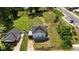 Aerial view of the home with a large lot at 380 South St, Buford, GA 30518