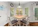 Cozy breakfast nook with natural light and a view into the backyard at 858 Red Rock Ct, Suwanee, GA 30024