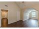 Bedroom featuring vaulted ceilings, wood flooring and lots of natural light at 330 Kentwood Springs Dr, Hampton, GA 30228