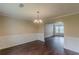 Dining room with wainscotting and hardwood floors at 330 Kentwood Springs Dr, Hampton, GA 30228