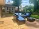 Inviting patio with comfortable seating and a view of the backyard at 4506 Town Crier Sw Rd, Lilburn, GA 30047