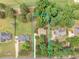 Aerial view of a home on a landscaped lot with mature trees at 1585 Lake Dow Rd, Mcdonough, GA 30252