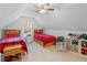 Bedroom featuring two beds, a ceiling fan, and a window for natural light at 1585 Lake Dow Rd, Mcdonough, GA 30252