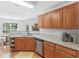 Cozy kitchenette featuring granite countertops, stainless steel appliances, and a breakfast nook at 1585 Lake Dow Rd, Mcdonough, GA 30252