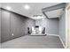 Finished basement with a small stage area and great acoustics for a music lover at 1311 Cobblemill Nw Way, Kennesaw, GA 30152
